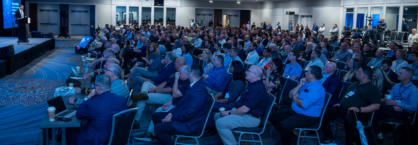 2024 attendees in Chicago listen to keynote speakers.